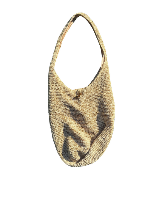 slouchy straw beach bag