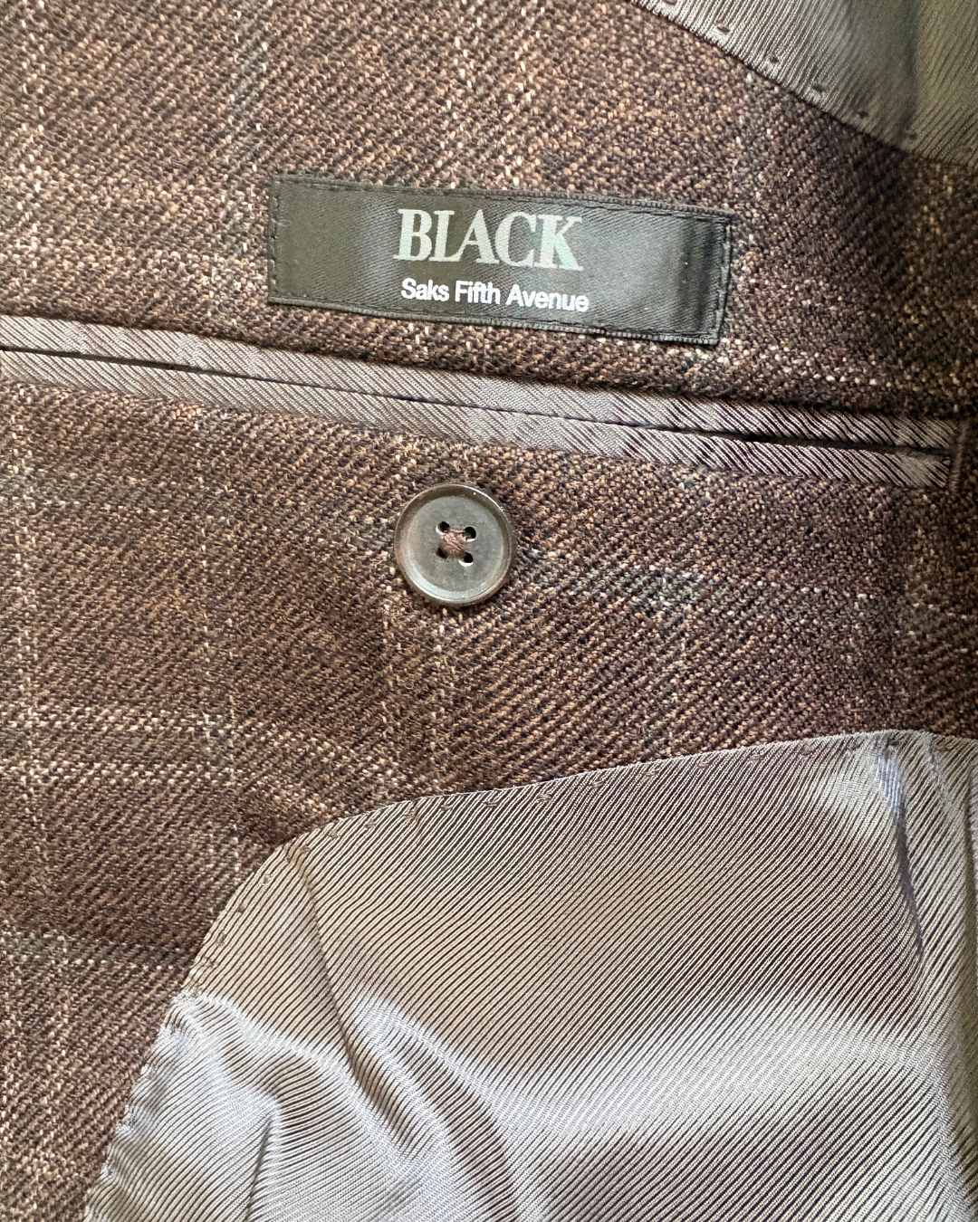 saks fifth avenue 100% wool men's blazer