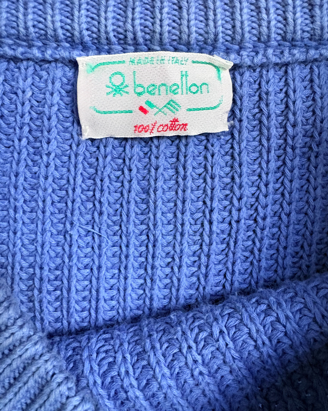 vintage united colors of benetton knit sweatshirt