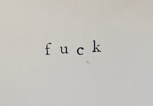 handmade text card