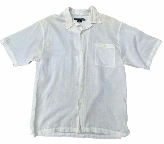 vintage linen button-up