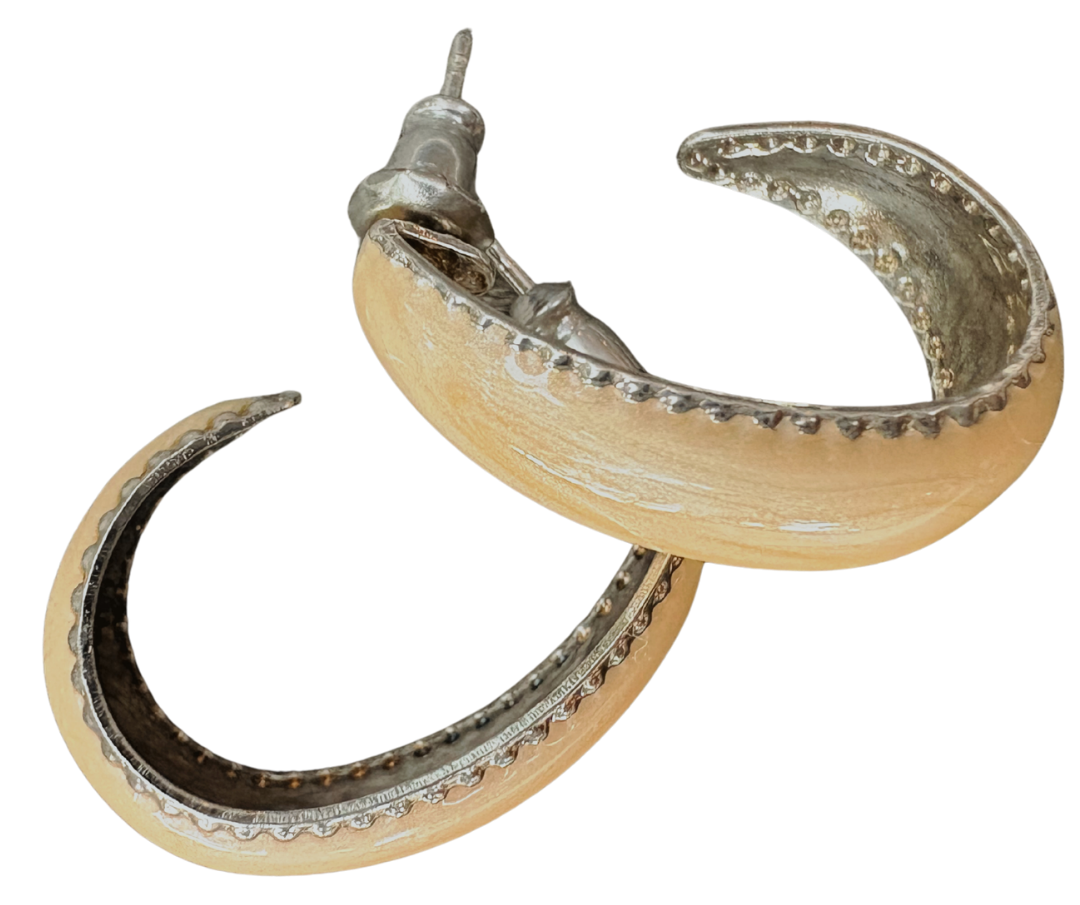 vintage half hoop earrings